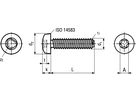 Gew-Furch Linsenschr I-6rd INOX A2 BN5653 DIN7500 M2,5x12/X8 - Bossard Schrauben