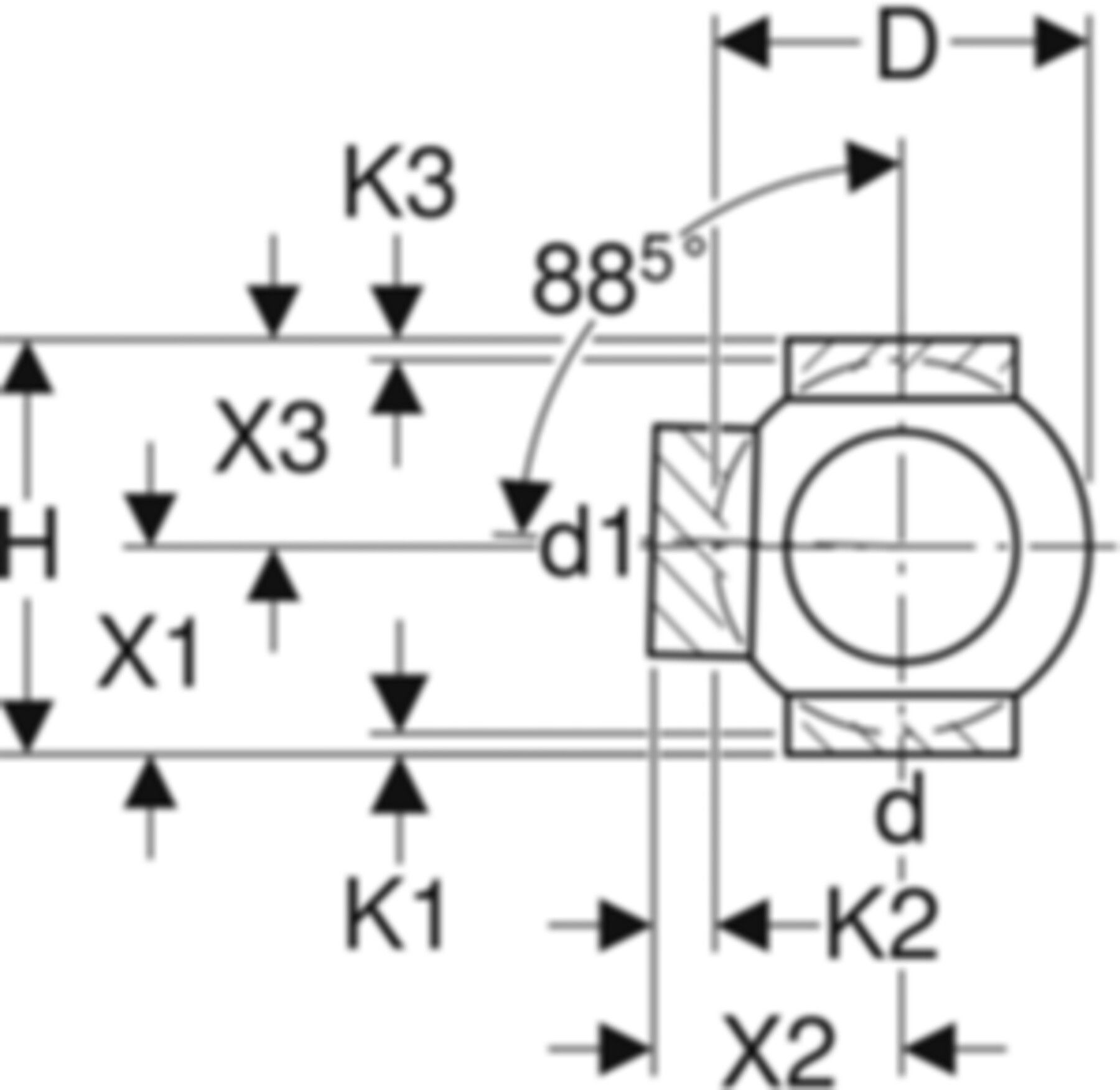 Eckabzweig 90° 367.320.16.1 d 110/ 63mm - Geberit-PE-Formstücke