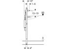 Element für ONE Waschtisch/ONE Wandarmatur Teilhoch, Breite 125cm 111.094.00.2 - Geberit-Duofix
