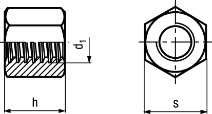 6-kt-Mu Trapezgewinde ~1,5d st 5 BN423 TR26x5 - Bossard Schrauben