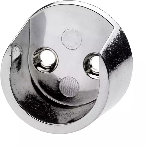 Hettich Schrankrohr-Lager verchromt, für Schrankrohr D = 25mm, à 2 Stk - Diverse Möbelbeschläge und Zubehör