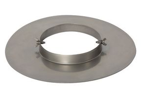 CrNi Ansatzteil rund flach 120 mm - Aspira Kaminhüte