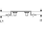 Anschlusswinkel 90° zweifach 153mm 1/2" für WT, abgesetzt, mit AG 632.871.00.2 - Geberit-Push Fit-Formstücke