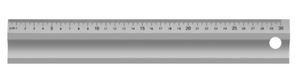 VOGEL Arbeitsmassstab mit Fase 300 x 50 x 5mm, aus Hart-Aluminium - Auszeichnen