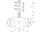 Universal 1, Fig. 5493 mit Schraubmuffen DN 100 Abgang Univ. PE-Ende d40/50/63mm - Von Roll Armaturen
