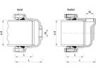 Endkappe für Wasser 7240 d 90mm - 2" IG - Hawle System 2000