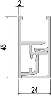 Aluminium-Rahmen-Clipsystem