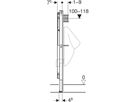 Duofix Urinal-Element Universal Typ 112/130 111.621.00.2 - Geberit-Duofix