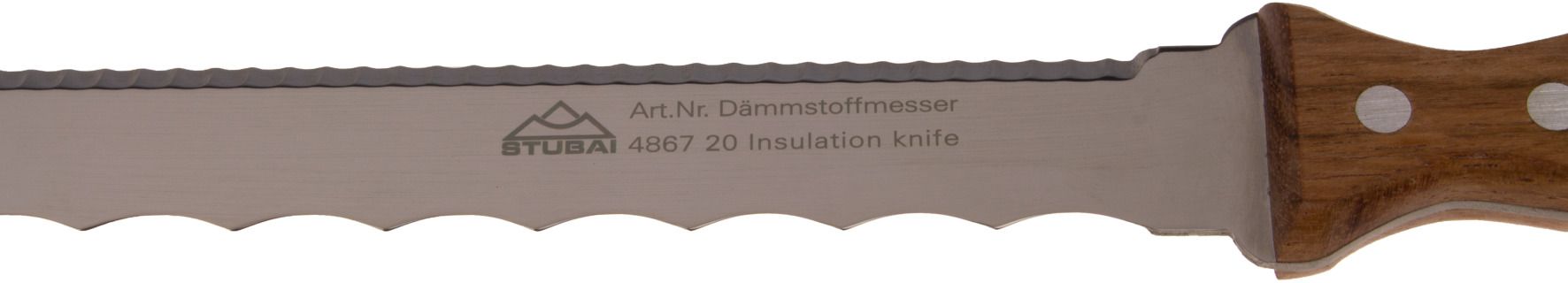 STUBAI Isolationsmesser, doppelschneidig L= 20cm, INOX - Bauwerkzeuge