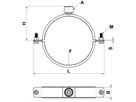 Rohrschellen verz. 1/2" M8/M10 315mm - Spiralfalzrohre und Zubehör System Safe