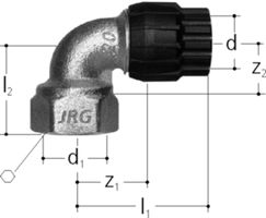 Übergangswinkel +GF+ JRG Sanipex MT