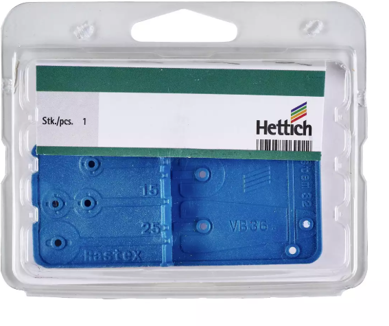 Hettich Anreissschablone MultiGreen Kunststoff grün, z. Anz. von Rastex und Verbindern - Diverse Möbelbeschläge und Zubehör