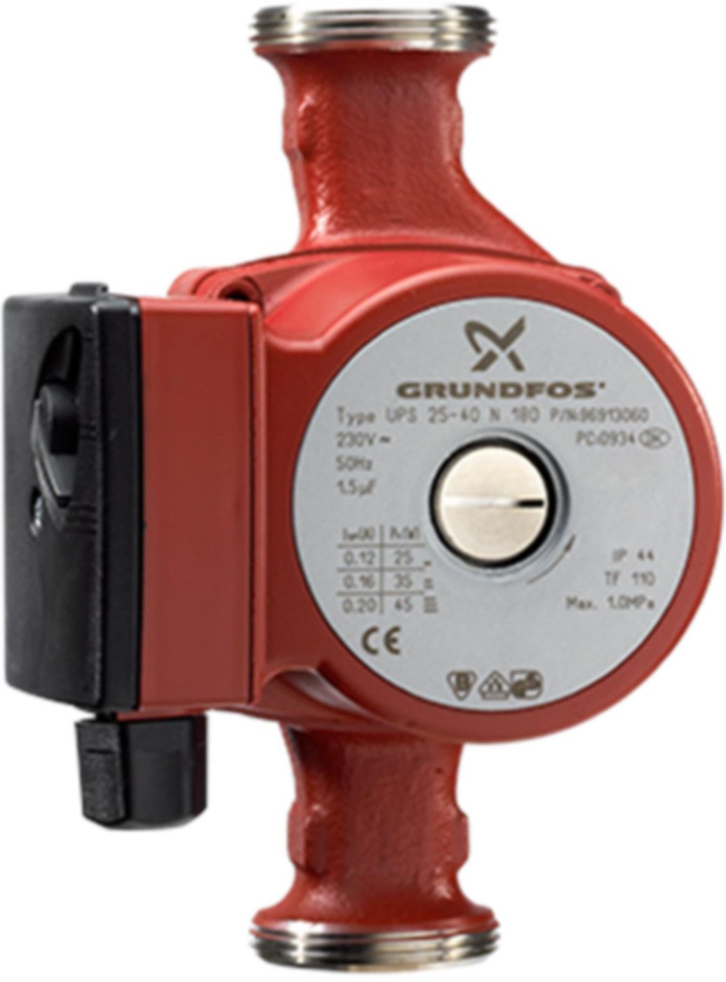 Brauchwasserp. UP 20-15 N 150 1x230V G 11/4" PN 10 - Grundfos Brauchwasserpumpen