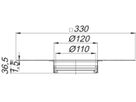 Flachrost SwissUnico 3-830081 Edelstahl-Tablett für Anschluss von Abdichtungen - SCHACO Entwässerungstechnik