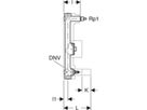 Wasserzählerstrecke 3/4" 603.098.21.1 mit UP-Ventil und Anschluss-T-Stück - Geberit Systemventile / Armaturen