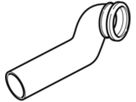 Wandklosett-Bogen 90° rechts d 110/ 90mm 367.914.16.1 - Geberit-PE-Formstücke