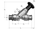 Schrägsitzventil Mapr. 28 mm 5228.028 ohne Entleerventil - JRG Armaturen