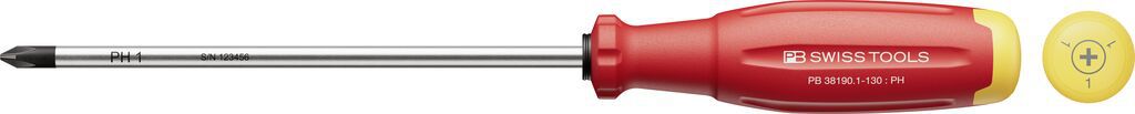 PB Schraubenzieher, SwissGrip Evo, Phillips PH PB 38190 , Gr. 1 , L=130mm - Schraubenzieher