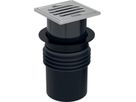 Bodenablauf Varino steckbar 110mm Schlitzrost 10x10cm 388.060.00.1 - Geberit-PE-Formstücke