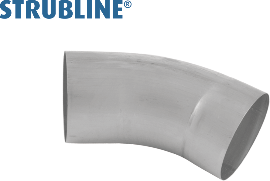 Ablaufrohrbogen gezogen 40° 100 mm 212 "Strubline" - Zink Spenglereihalbfabrikate