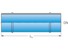 Glattrohr mit 2 Schweisswulsten L=800mm DN 200 - Frischhut Steckmuffenformstücke