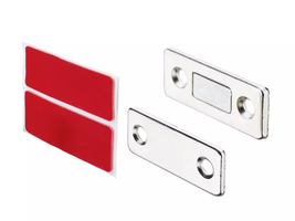 Hettich Aufschraub-Magnet vernickelt, 42 x 16mm, Haltekraft 2.5kg, à 2 Stk - Diverse Möbelbeschläge und Zubehör