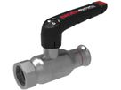 Press-Kugelhahnen kurze Spindel Fullflow BF110001 DN 50 / 54mm - Ballofix/Broen-Armaturen