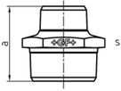D-Nippel red. 245 V 1"- 3/4" 770 245 224 - GF verz. Tempergussfittings