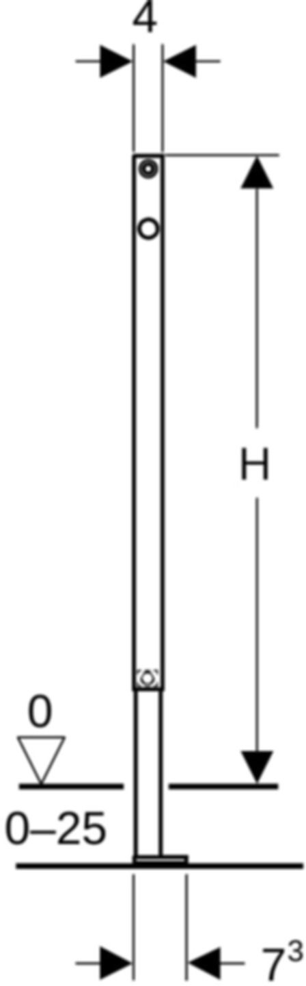 Abschlusselement Typ 112/98/82 111.830.00.2 - Geberit-Duofix