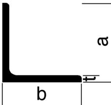 EN 10025 70/45/5.0 mm - Winkelstahl scharfkantig S235JR+AR