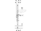 Element für Waschtisch 111.571.00.2 Typ 112, Standarmatur, Wasserzählerstr. - Geberit-Duofix
