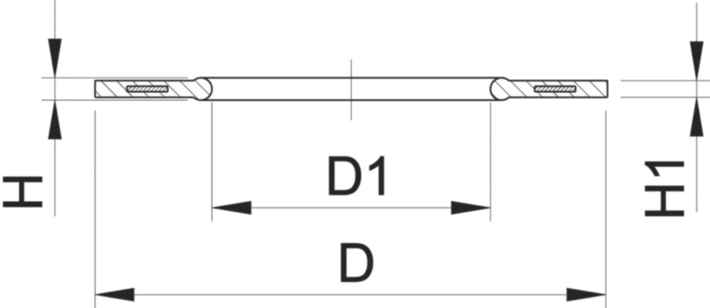Flanschendichtung G-ST-Profil PN 16 DN 65 / d 75mm 745 440 712 - PE100 Stutzenformstücke spezial