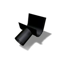 PREFA Schrägstutzen 120 mm P.10 Schwarz - PREFA Dachentwässerungssysteme