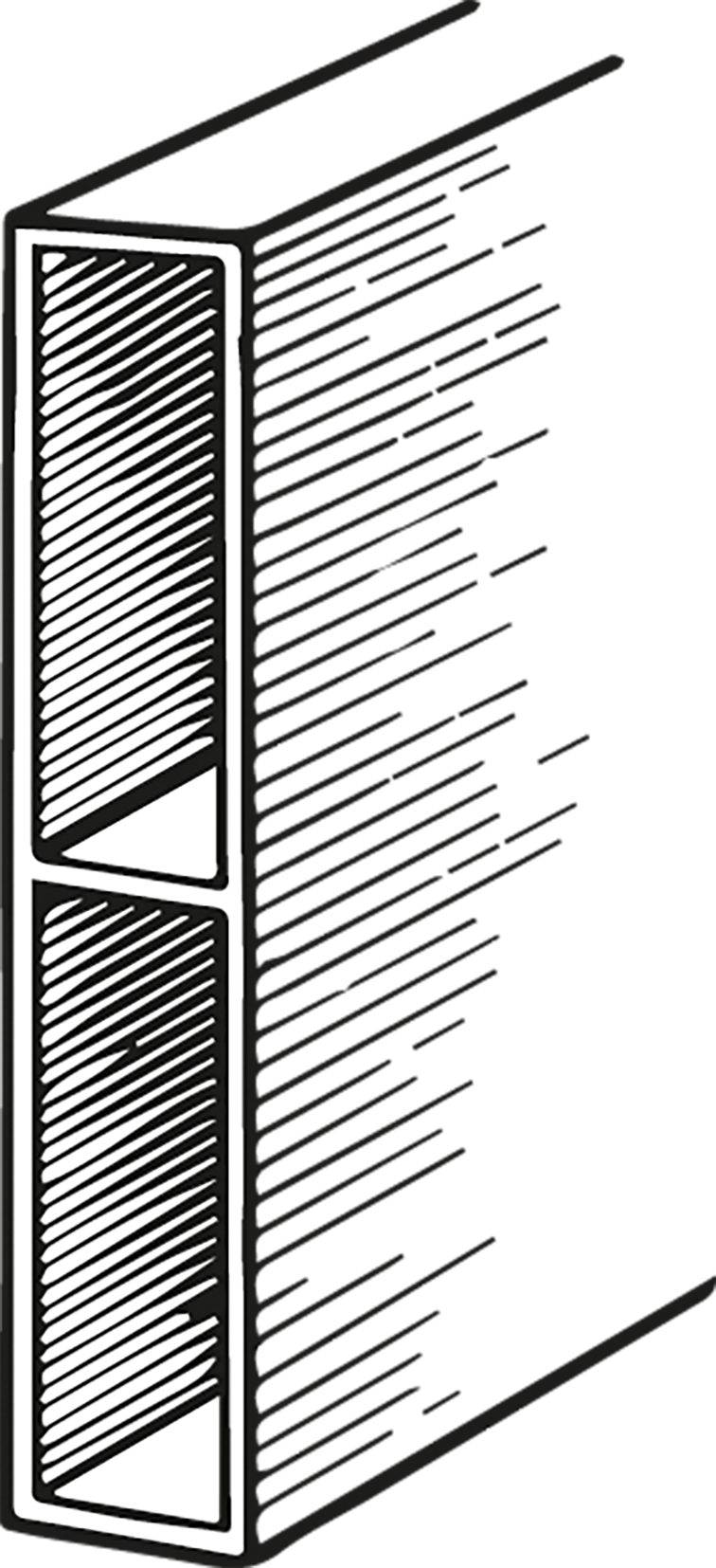 Alu-Abziehlatte, mit Mittelsteg L= 3m, Profil 100x18mm - Bauwerkzeuge