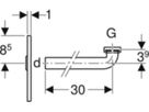 Fertigbau-Set Duofix/GIS für Waschtisch- Elemente m. Unterputz-Sifon 115.416.21.1 - Geberit-Sifon + Apparateanschlüsse