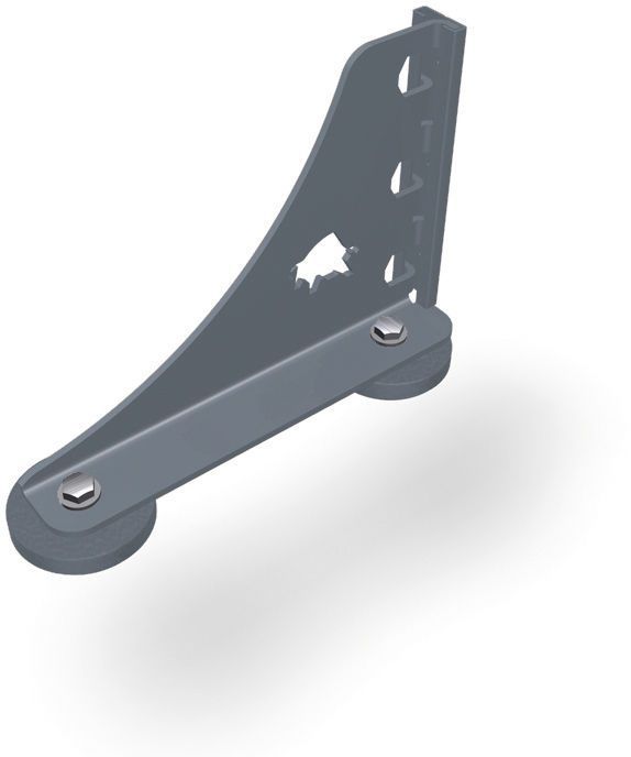 PREFA Haken für Schneerechensystem 43 P.10 Steingrau VE 2 Stk. 120184 - PREFA Dachsysteme