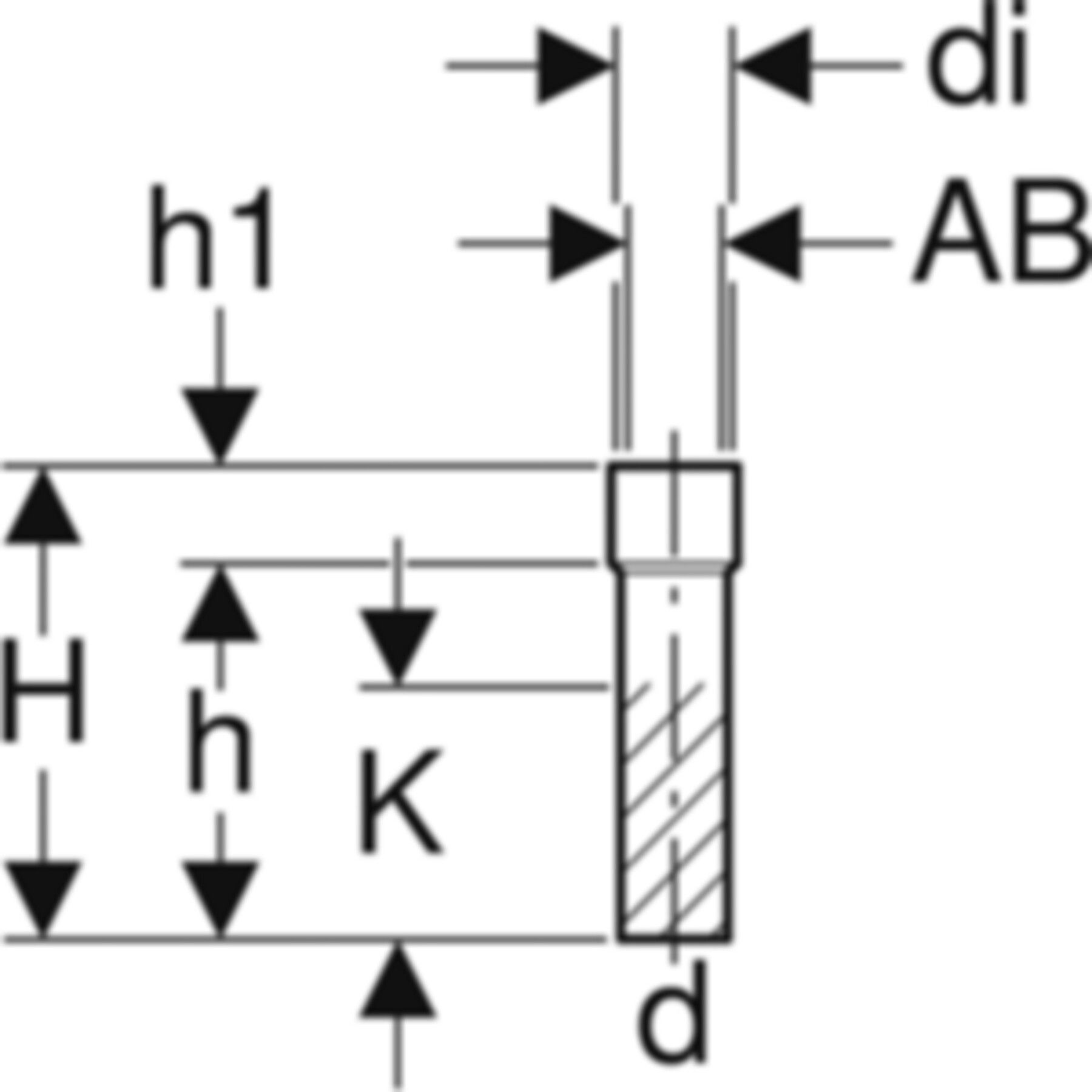 Schrumpfmuffe mit Dichtung d 63/ 73mm 152.657.16.1 - Geberit-Sifon + Apparateanschlüsse