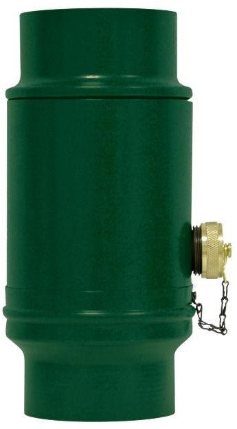 Wassersammler Inkl. Kunstoffanschluss Ø100 mm Moosgrün 539205 - PREFA Dachentwässerungssysteme