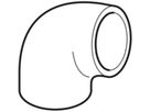 Anschlusswinkel 88,5° 367.088.16.1 d 110mm - Geberit-PE-Formstücke