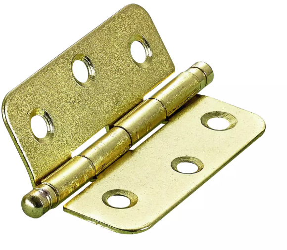 Hettich Zierscharnier vermessingt, 50 x 40mm, à 2 Stk - Diverse Möbelbeschläge und Zubehör