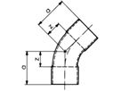 Löt-Bogen 45° 7041 15 mm 767 041 005 - GF Lötfittings