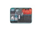 TECHNOCRAFT ABS-Werkzeugkoffer "PRO CHROME 152" 152-tlg., Antrieb 1/4" + 1/2" - Werkzeugkoffer,Sortimentskoffer,Behälter