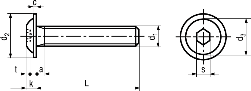 Li-sch I-6kt+Flansch ST ~010.9 SCHW BN11252 M3x10 - Bossard Schrauben