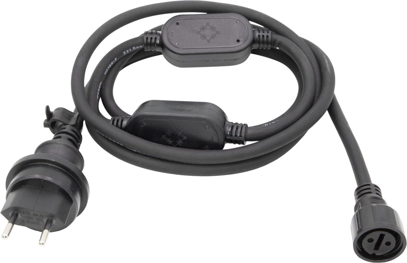 BRENNENSTUHL Anschlusskabel zu LED-Lichtschlauch 2m, HO7RN-F 2G1.5 Typ 11 (IP55) - Lampen, Leuchten
