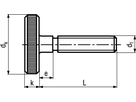 Flache Rändelschrauben St vzb BN410 DIN653 M4x20 - Bossard Schrauben