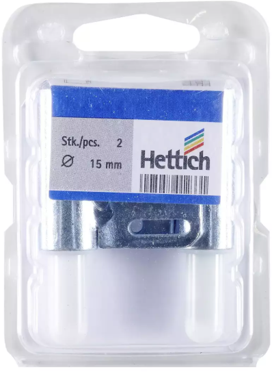 Hettich Türband Unterteil verzinkt, 15 x 65mm, für Stahlzargen, à 2 Stk - Diverse Möbelbeschläge und Zubehör