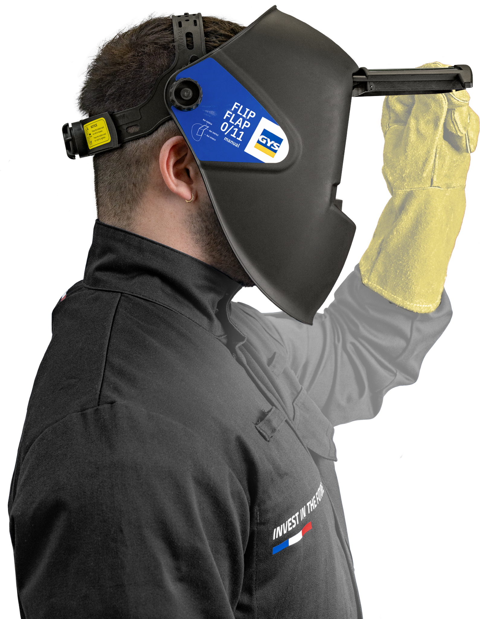 GYS Schweissschutzhelm FLIP-FLAP Sichtfeld 97 x 80mm - Schweissen