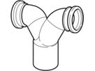 Wandklosett-Doppelbogen 180° d 110/ 90mm 367.923.16.1 - Geberit-PE-Formstücke