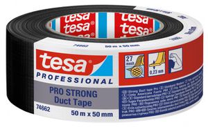 TESA Betonband Pro Strong Duct Tape 50m:50mm, schwarz - Kleben