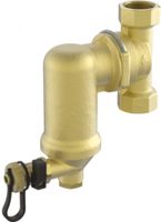 Abscheider f.Schlammpartikel ZTMI G 1 - Pneumatex Luft- / Schlammabsch. Messing